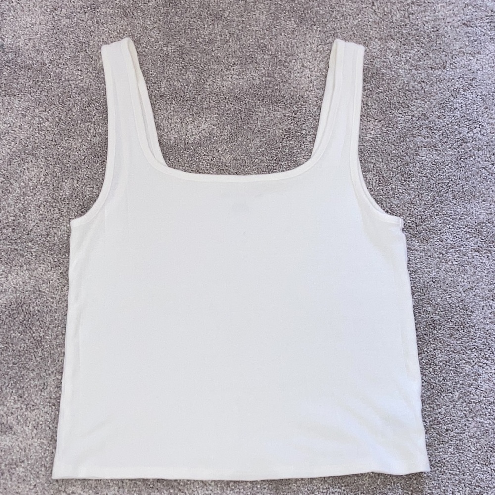 UEC American Eagle Crop Tank Top Size Lg White